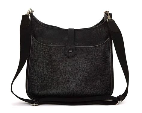 hermes black crossbody|Hermes evelyne crossbody 71.